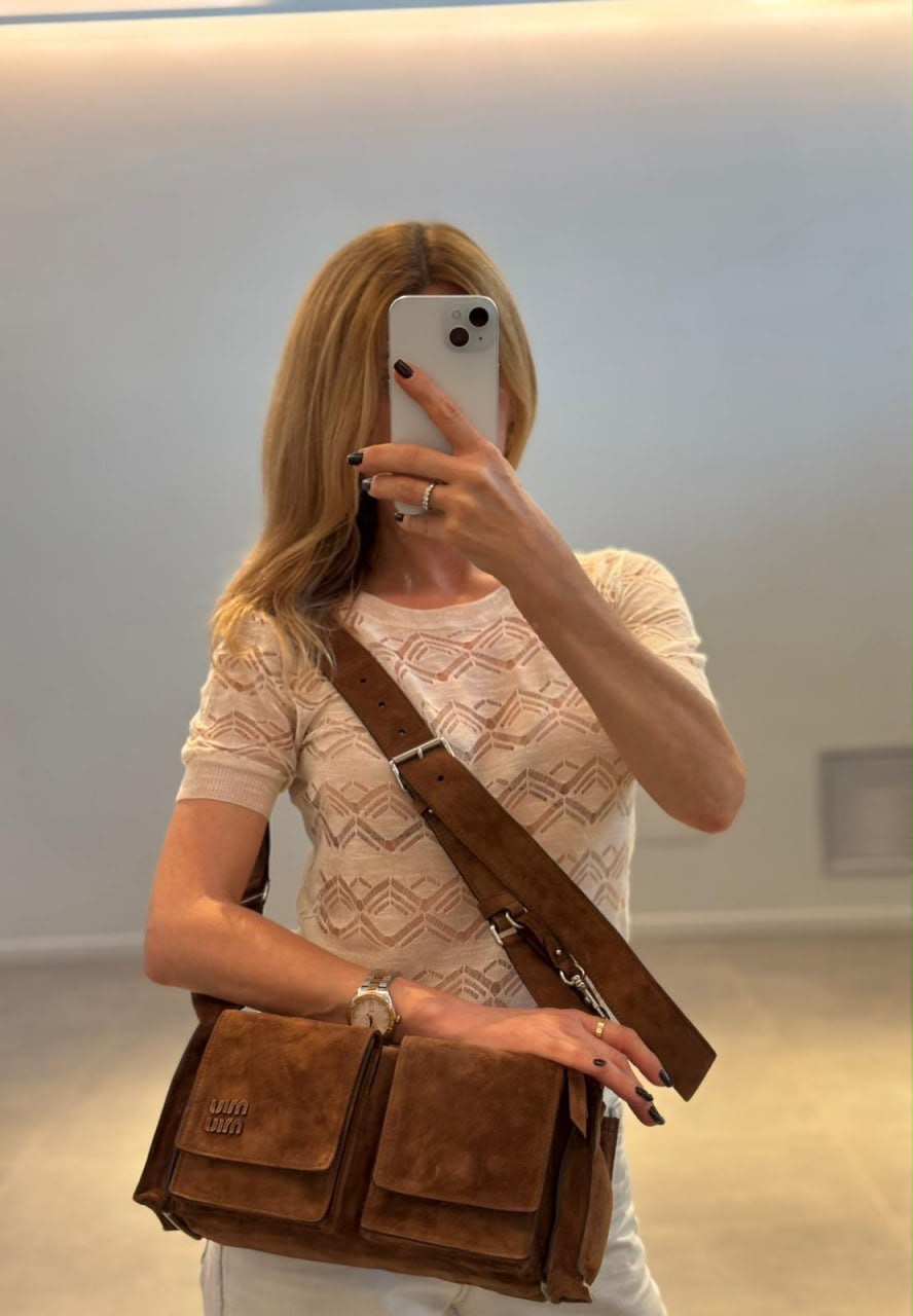 Suede Pocket Bag