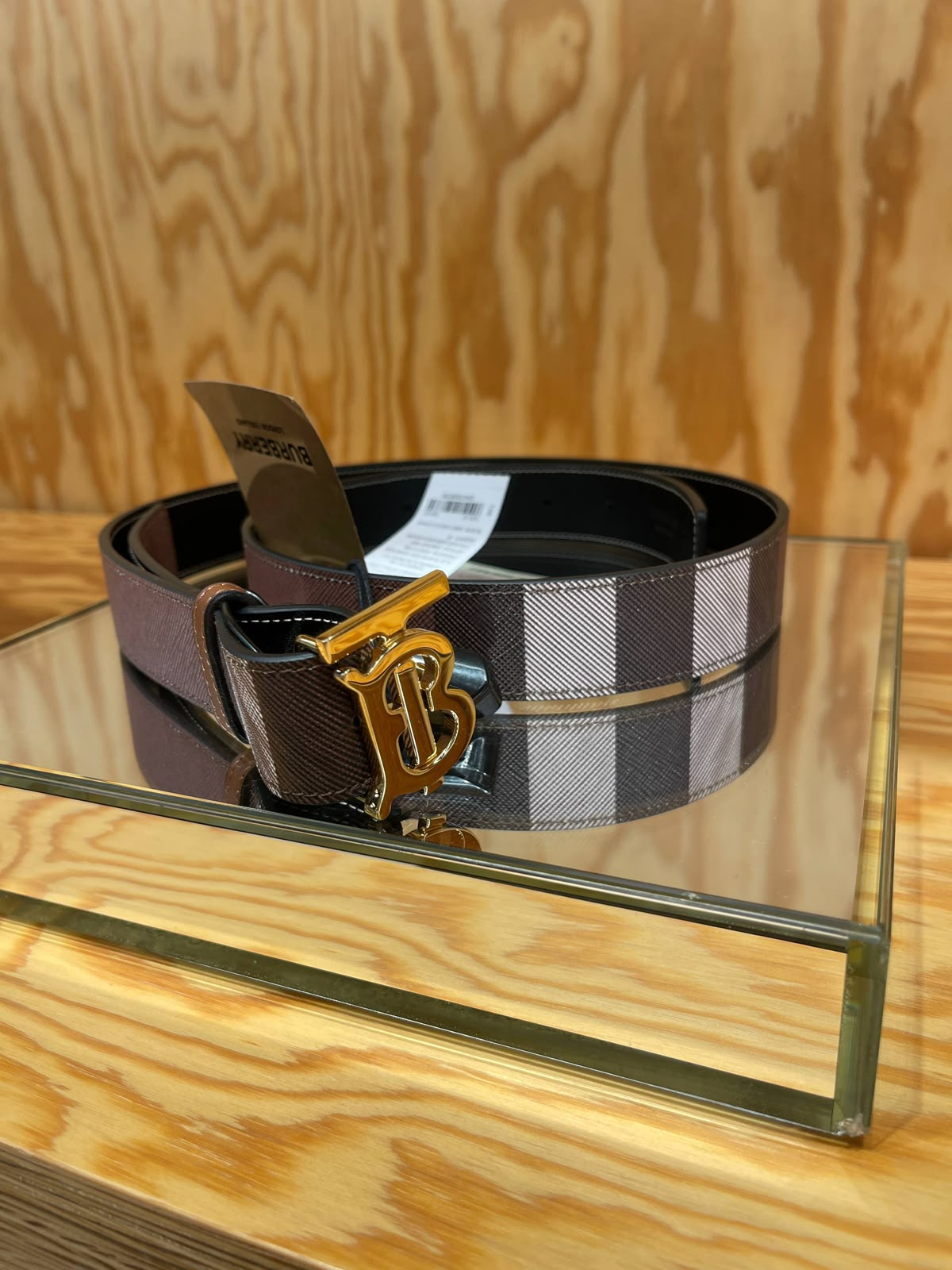 TB Monogram Motif E-canvas Belt