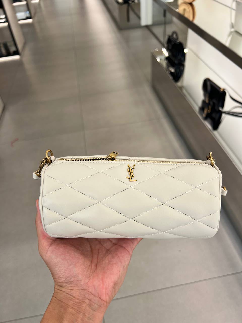 Jamie 4.3 Cylinder Bag in Quilted Lambskin