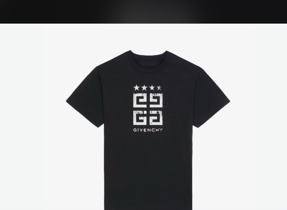 Distressed Logo and Stars T-Shirt