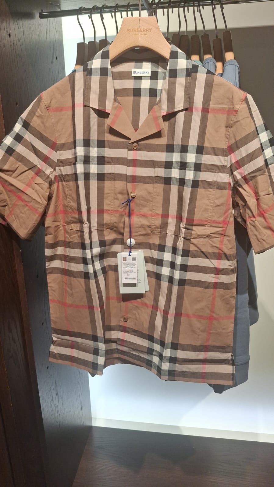 Check Cotton Short-Sleeve Shirt
