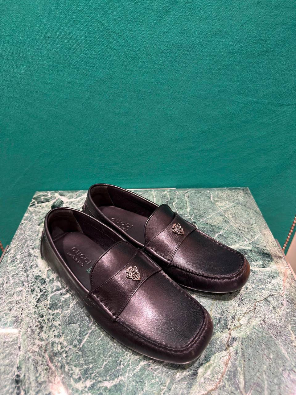 Leather Driver with Interlocking G