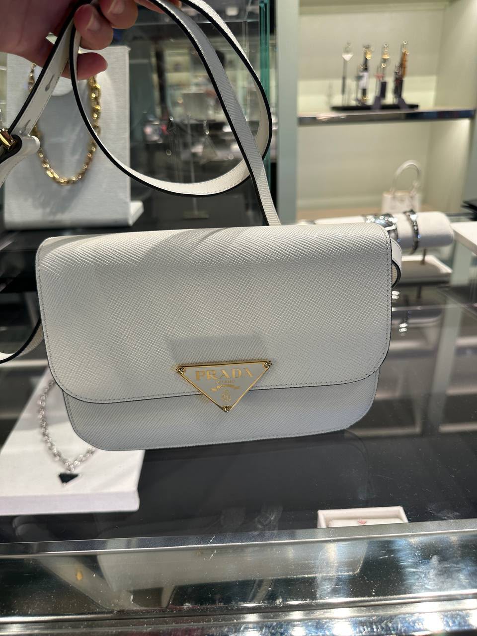 Saffiano Leather Shoulder Bag