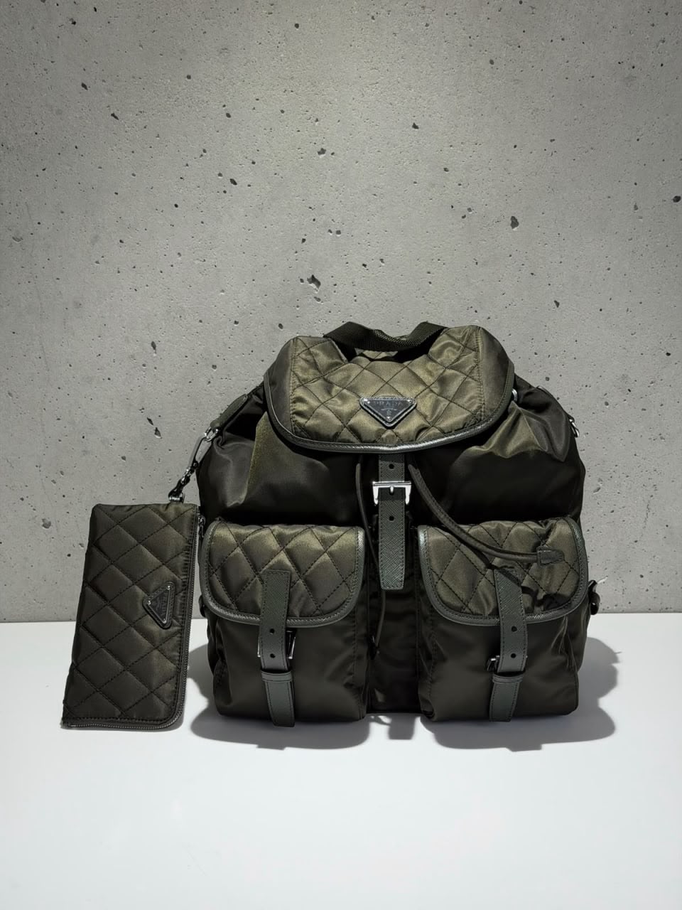 Quilted Re-Nylon Backpack
