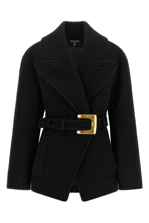 'Anthem' belted caban