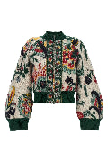 Floral jacquard blouson