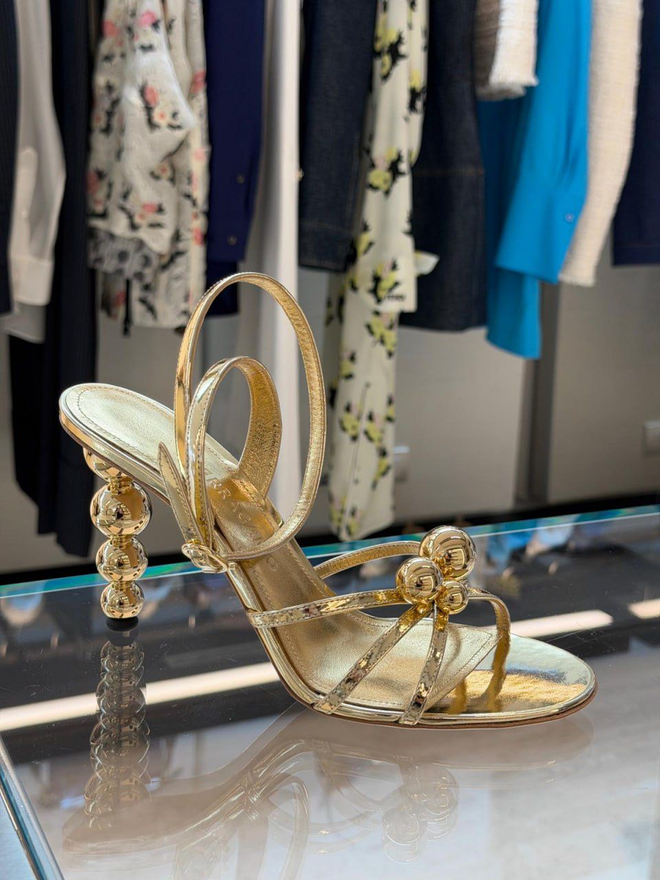 Ferragamo Sphere Heel Sandal