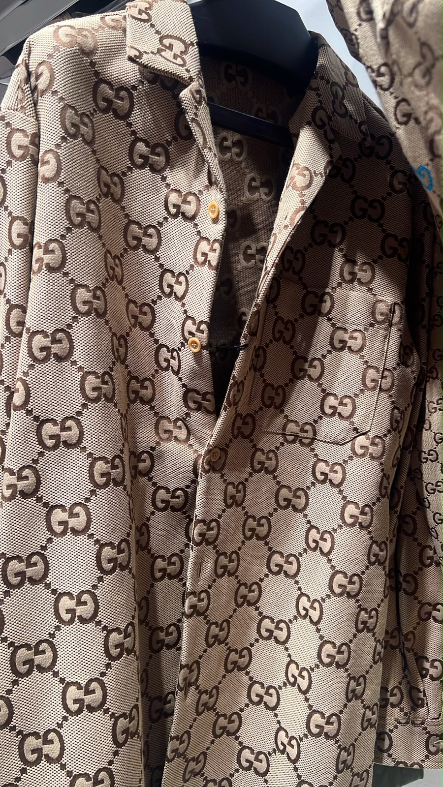 GG Canvas Bowling Shirt