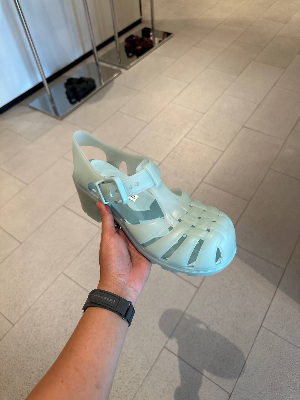 Heeled Jelly Sandals