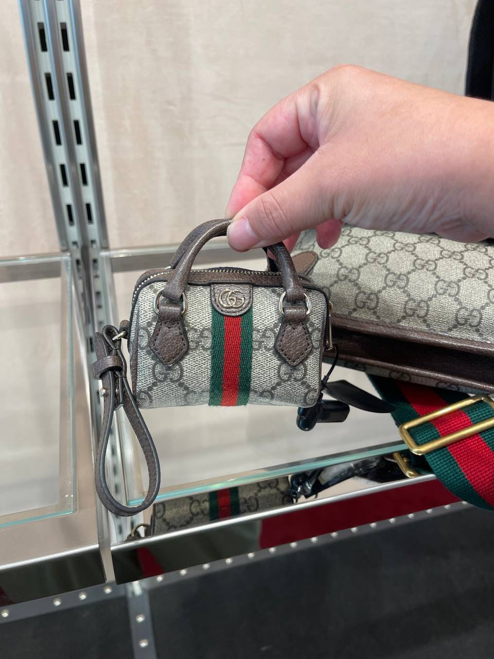 Ophidia GG mini bag charm
