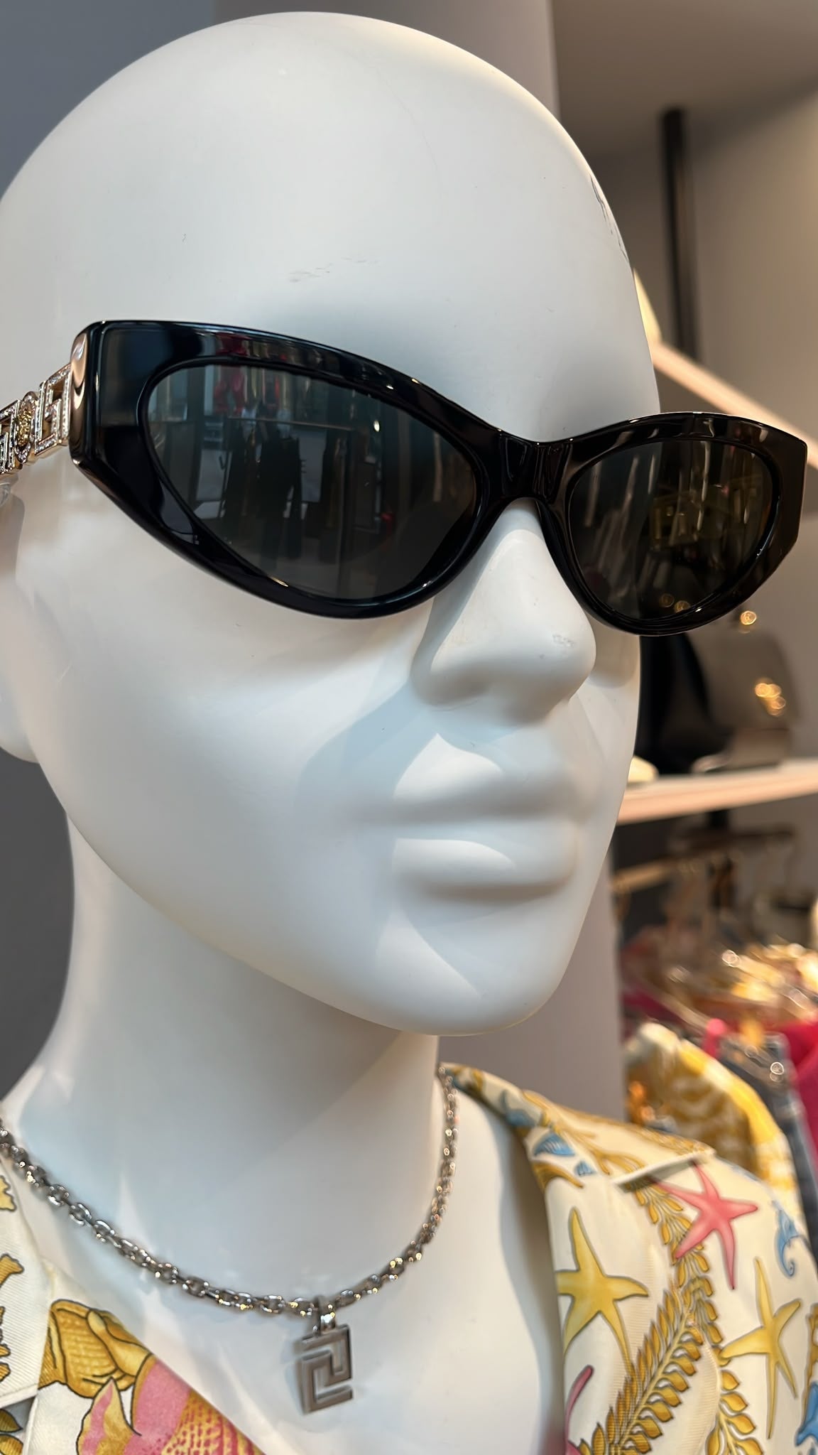 Greca Goddess Cat-Eye Sunglasses