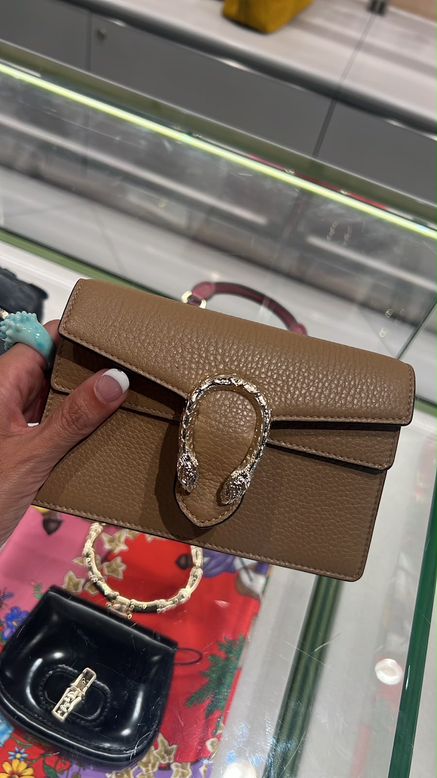 Dionysus leather super mini bag