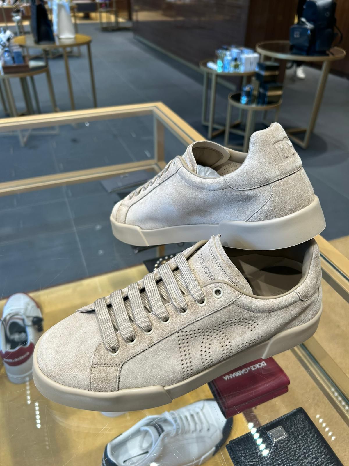 Portofino Light sneakers in suede with DG logo