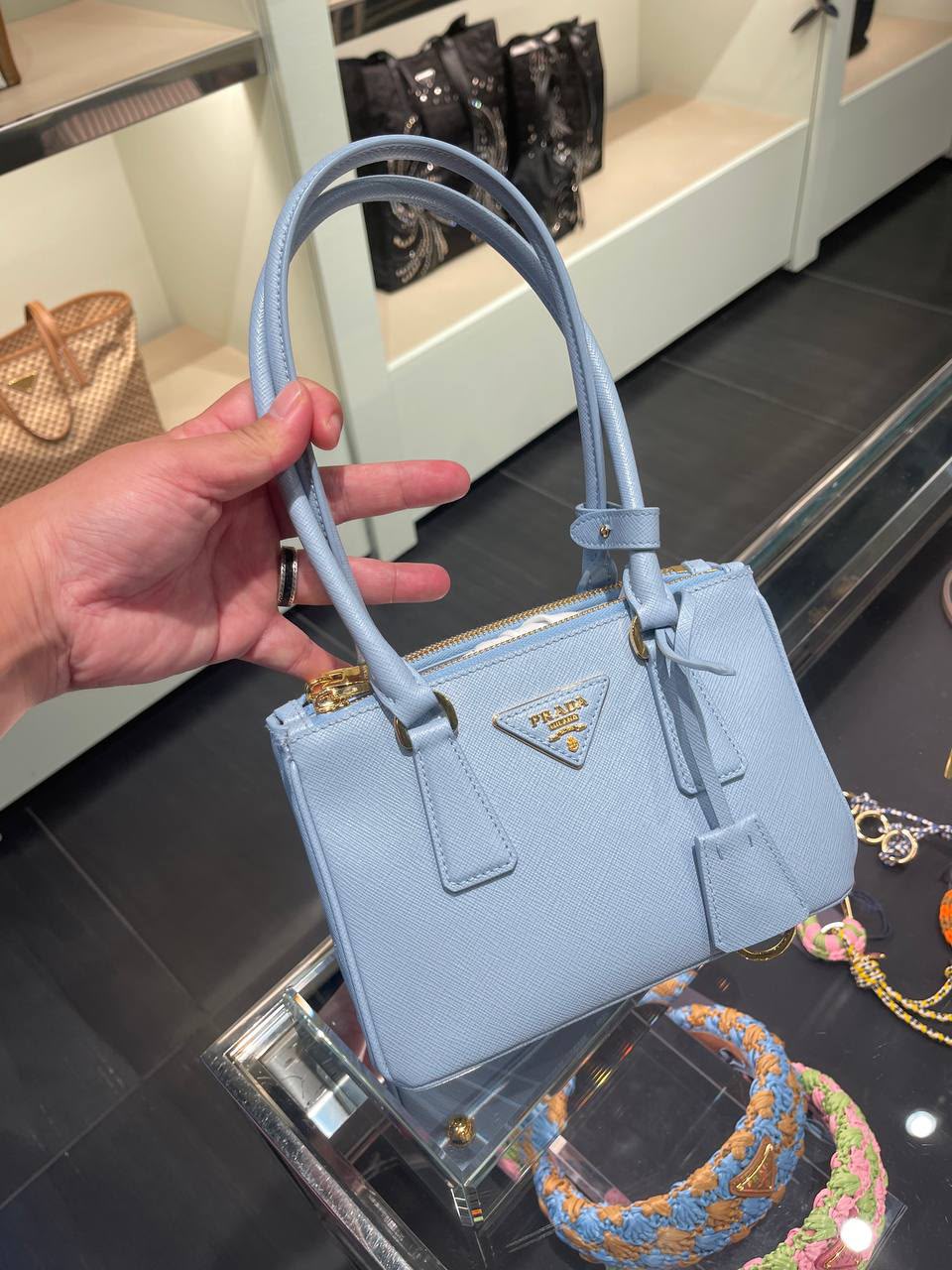 Saffiano Leather Mini Bag