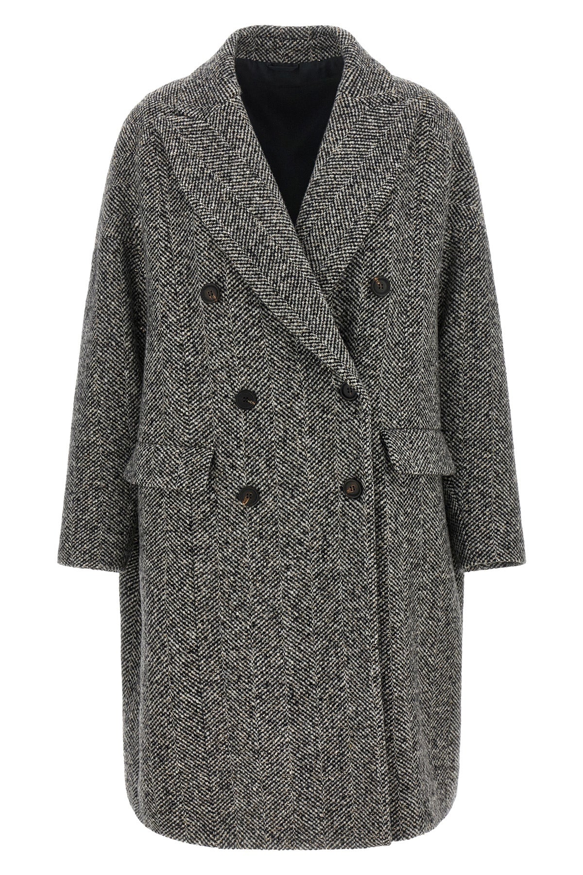 'Dazzling' chevron coat