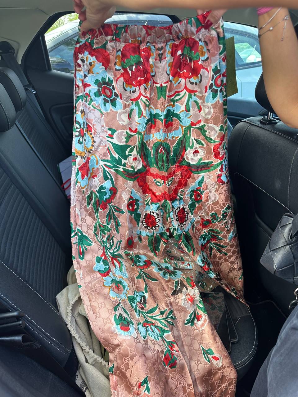 Flora Print Silk Pants