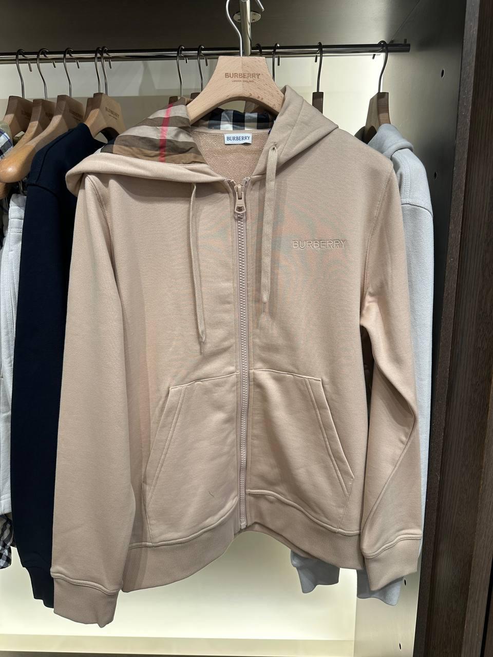Logo Appliqué Cotton Zip-up Hoodie