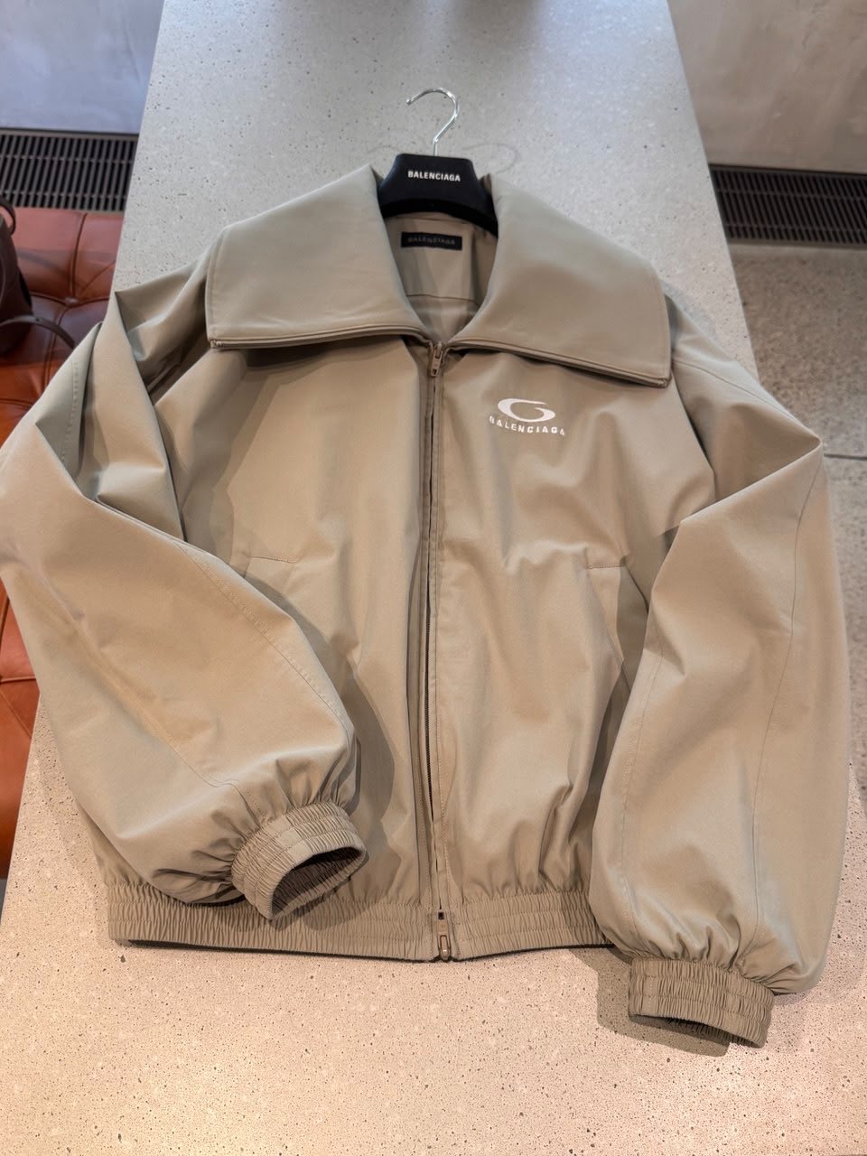 G-Logo Oversized Zip-Up Jacket