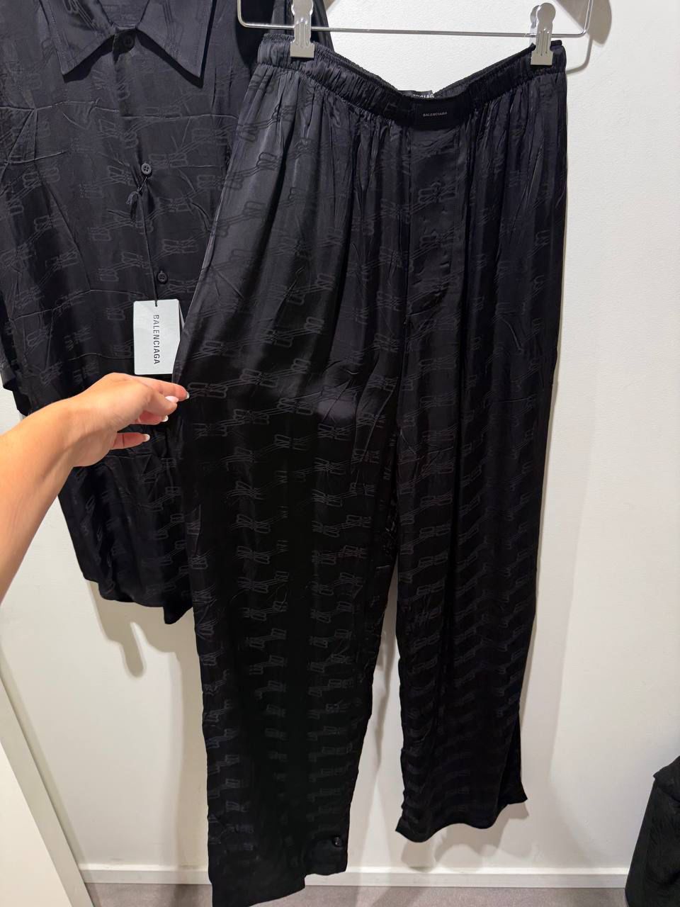 BB Monogram Silk Pajama Pants