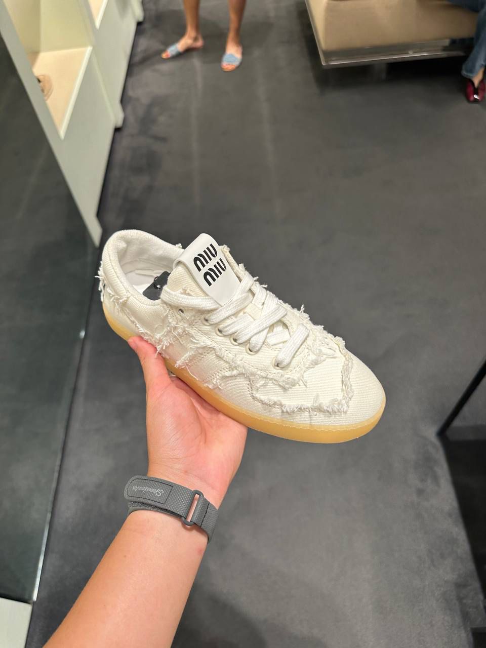 Canvas Sneakers with Frayed Edges