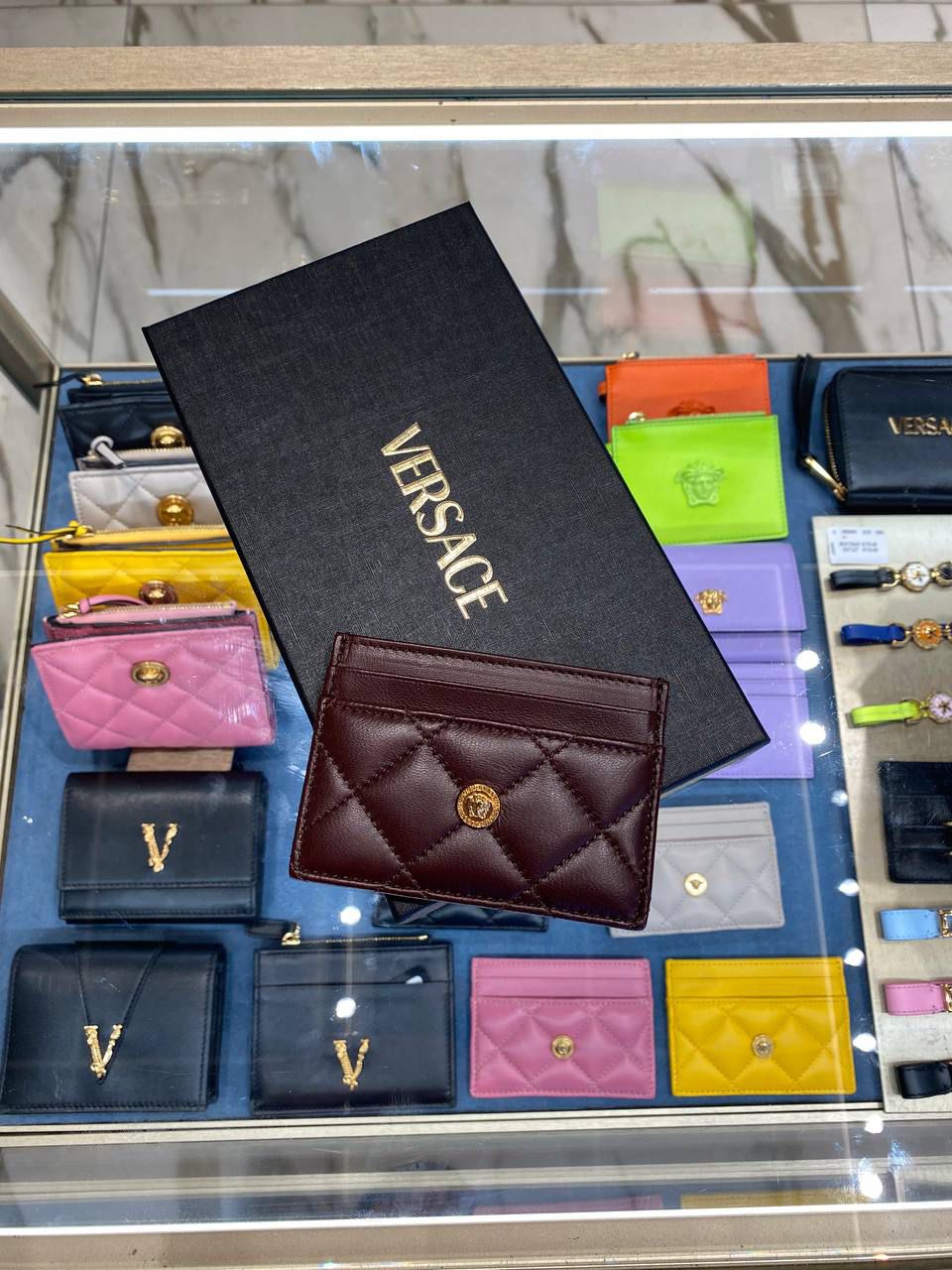 Quilted Leather Card Holder