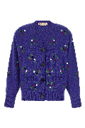 Floral embroidery cardigan
