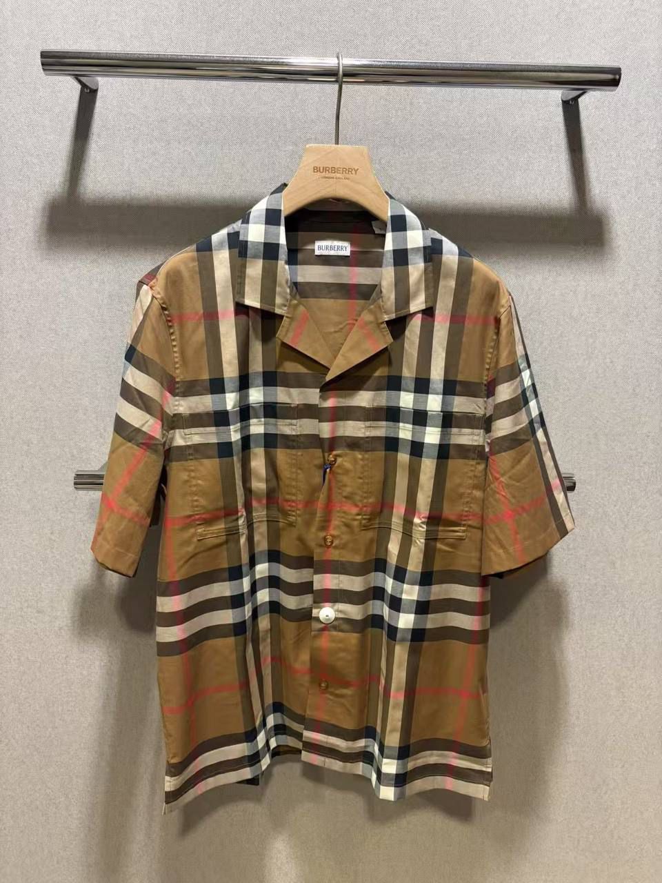 Check Cotton Short-sleeve Shirt