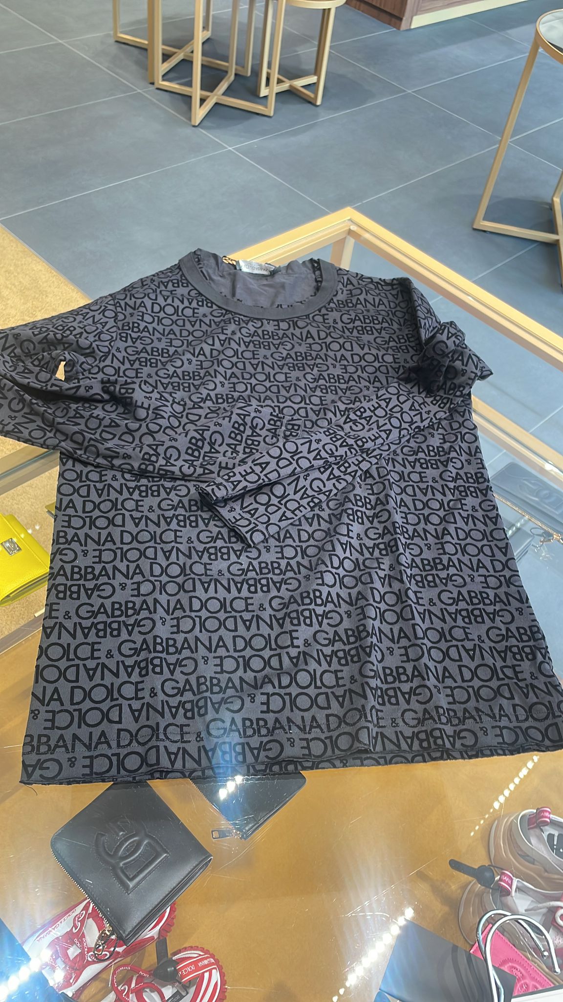 All-over Logo Print Long-Sleeve T-shirt