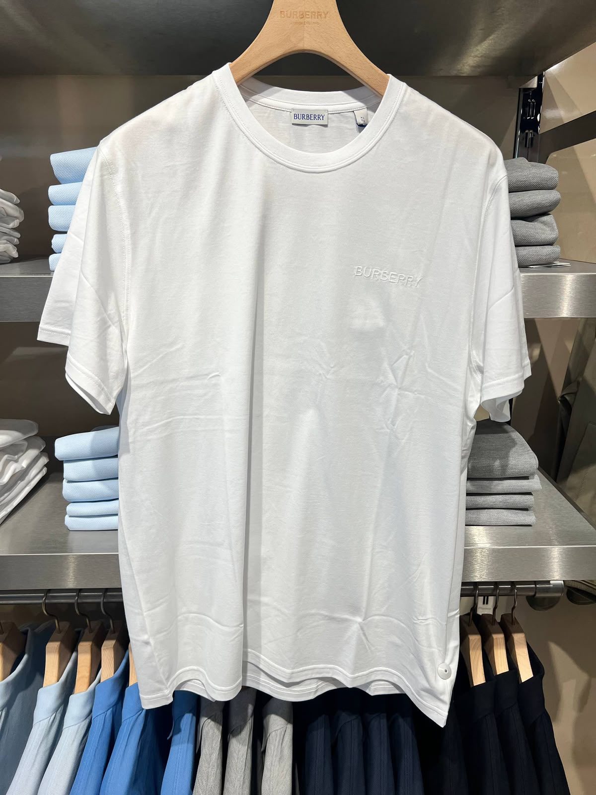 Embroidered Logo Cotton T-shirt