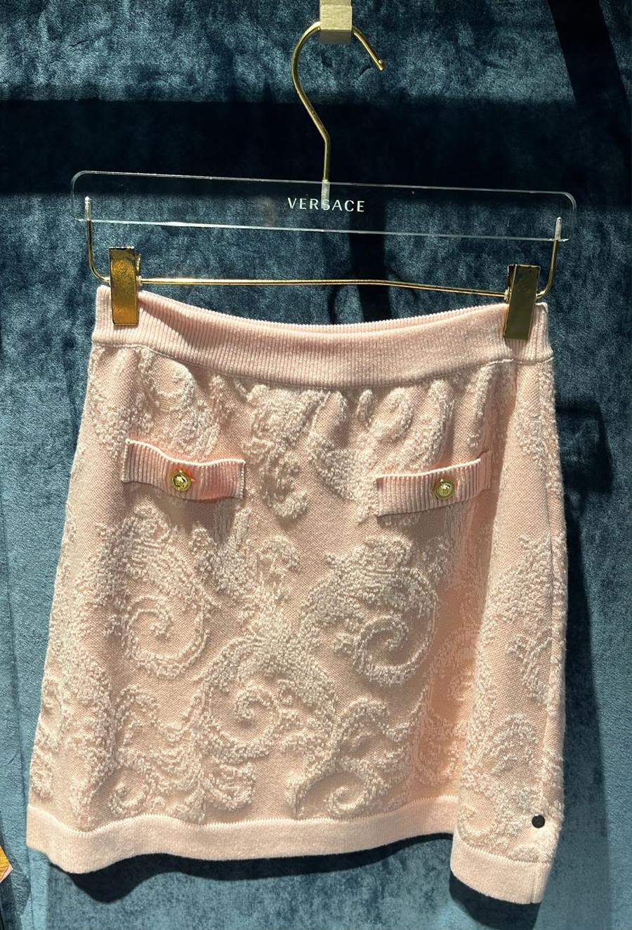 Barocco Terry Cloth Mini Skirt