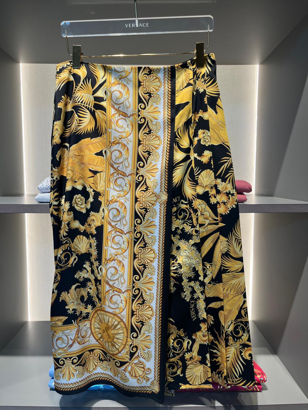 Barocco Print Midi Skirt