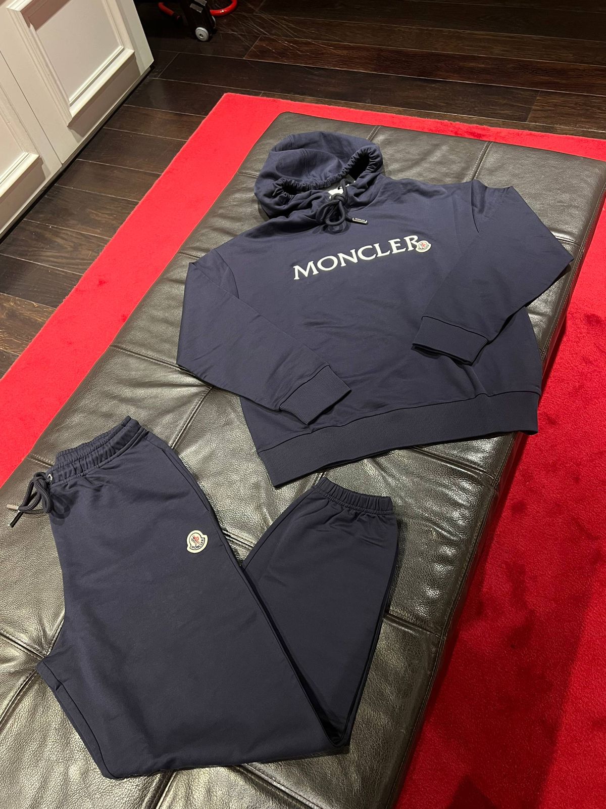 Moncler Logo-Print Cotton-Jersey Hoodie and Sweatpants Set