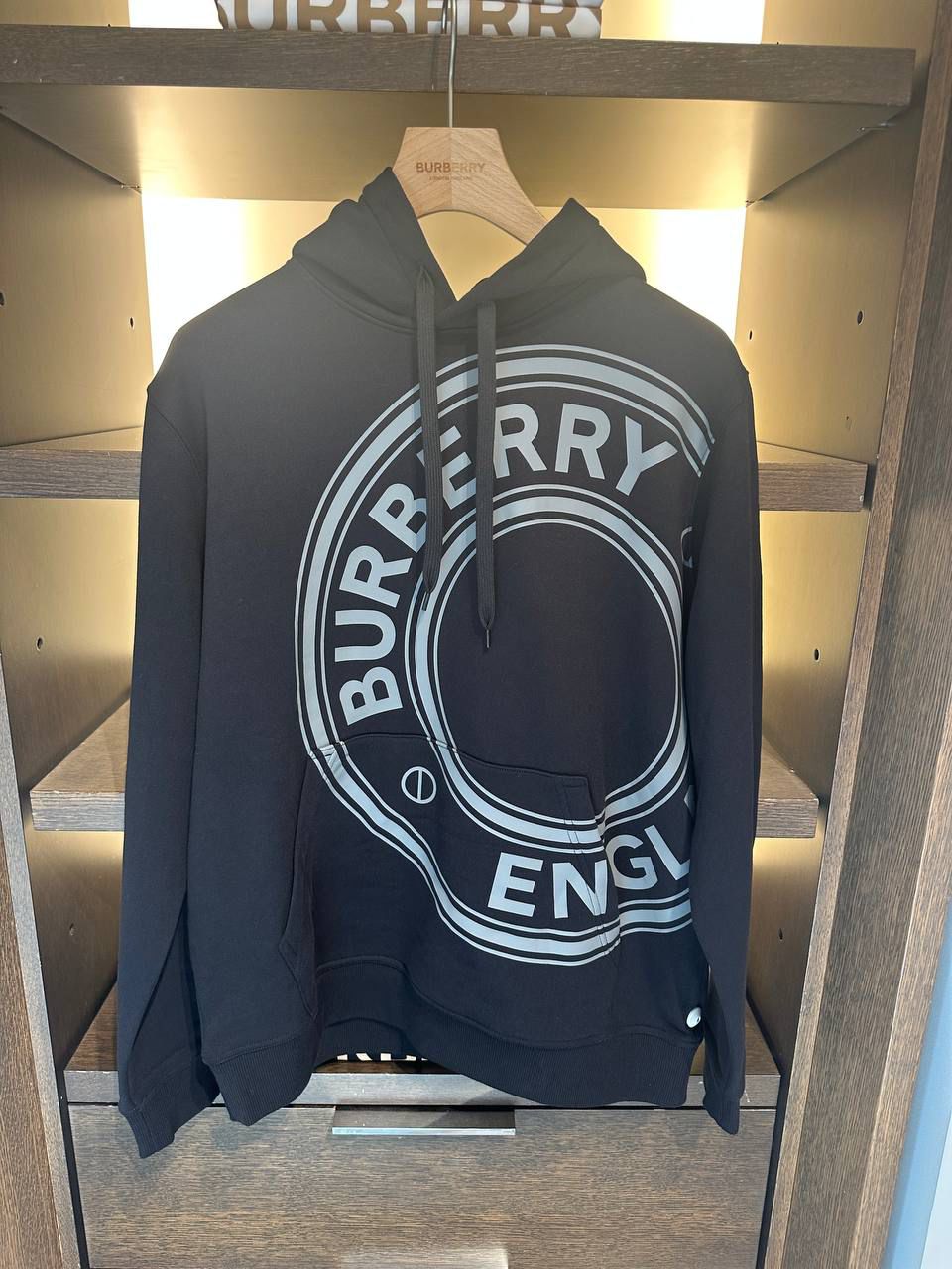 Logo Print Cotton Hoodie