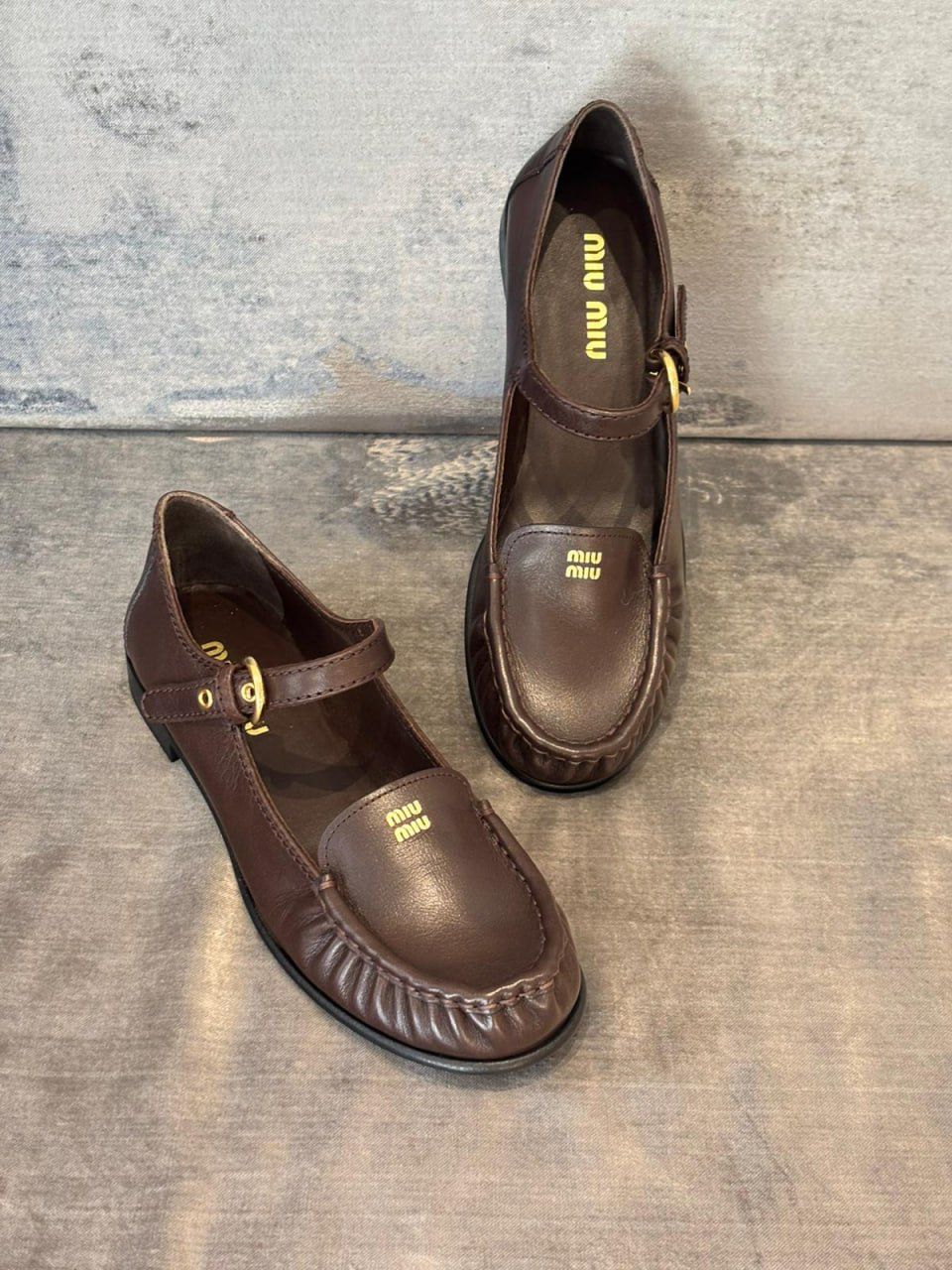 Leather Mary Jane Loafers