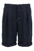 Linen bermuda shorts