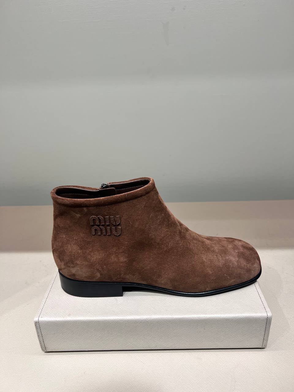 Suede ankle boots
