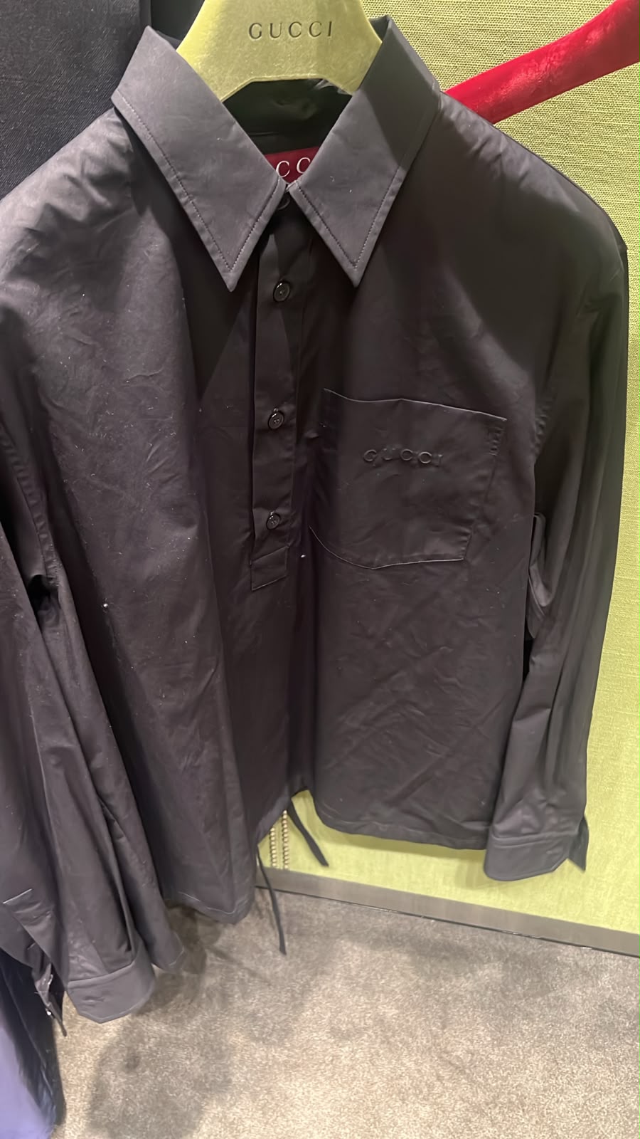 Cotton Poplin Shirt with Embroidery