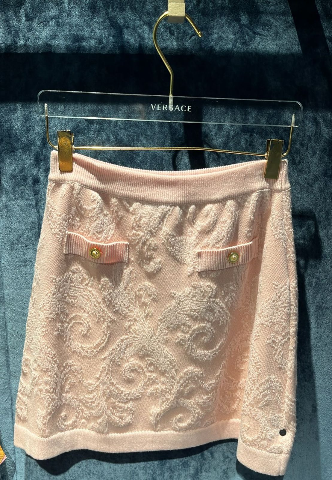 Barocco Terry Cloth Mini Skirt