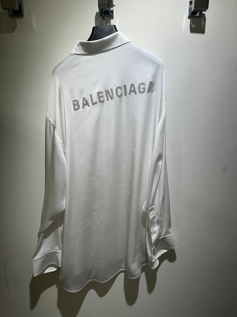 Rhinestone Logo Oversized Shirt
