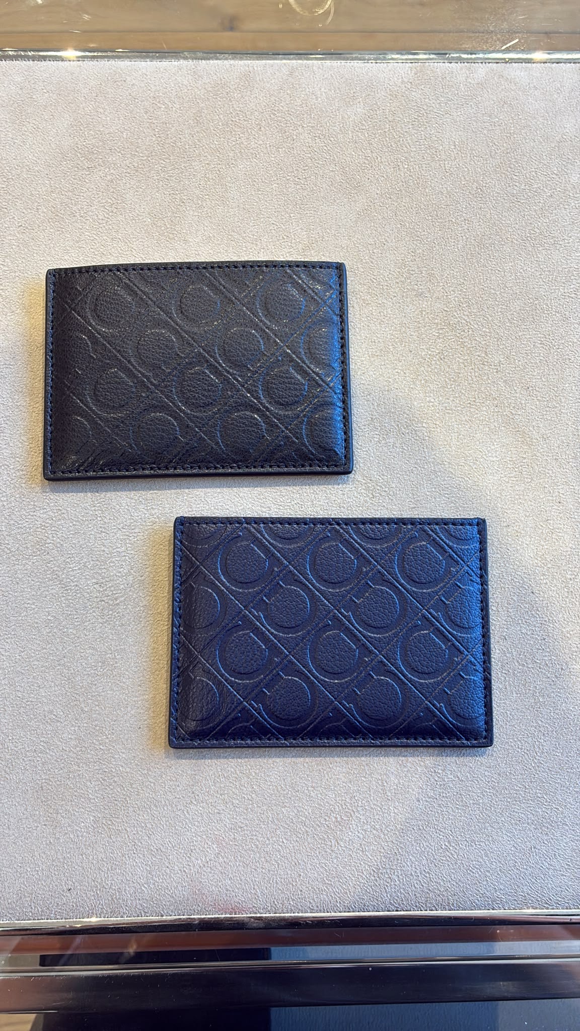 Gancini Embossed Card Case