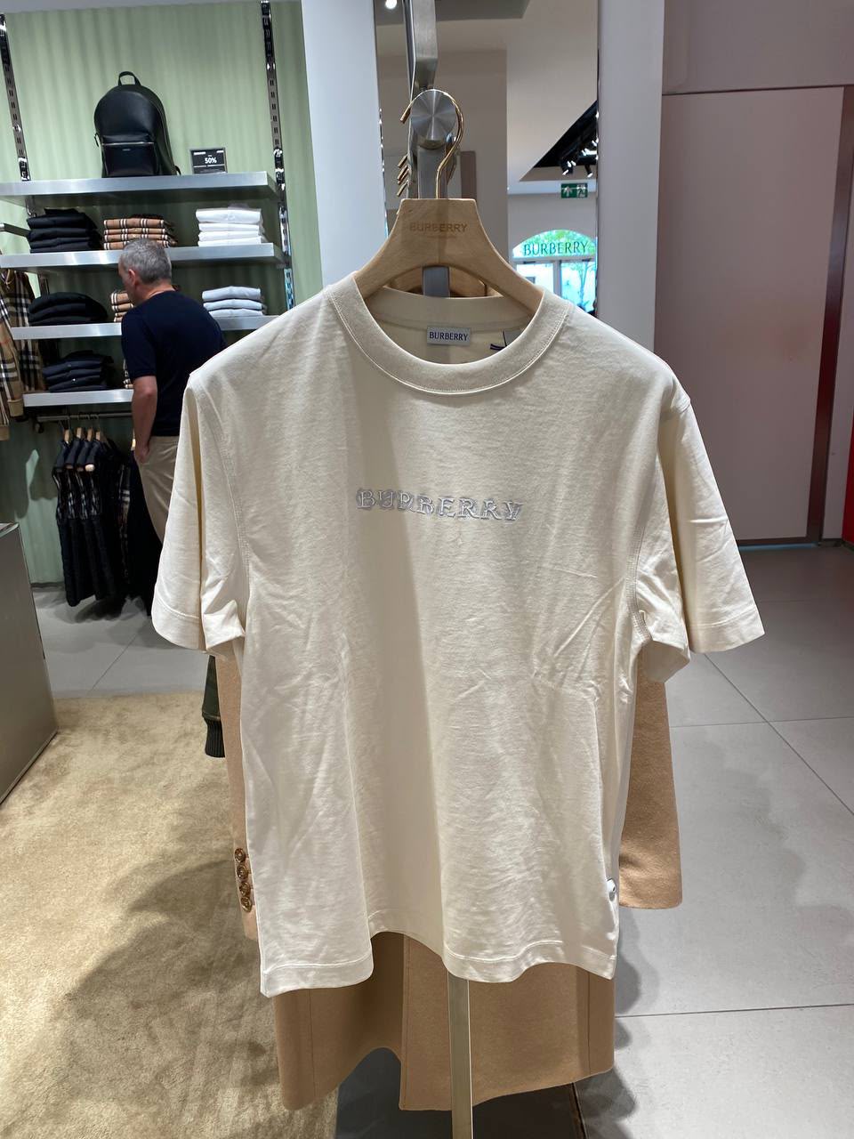 Embroidered Logo Cotton T-shirt
