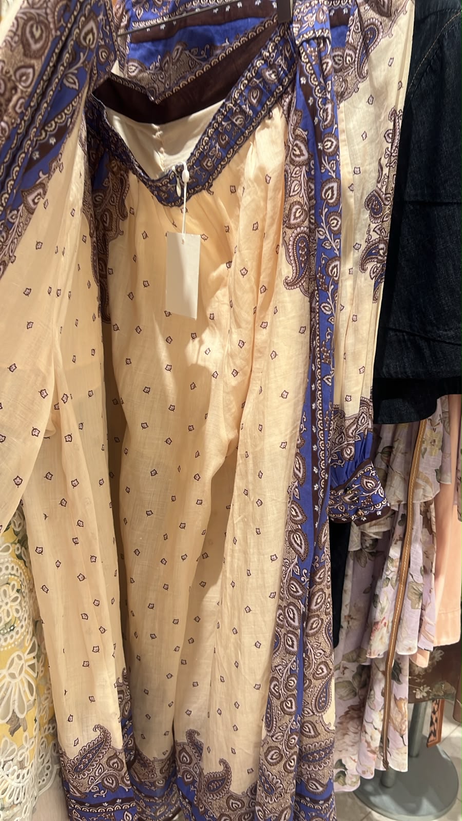 Paisley Print Maxi Dress