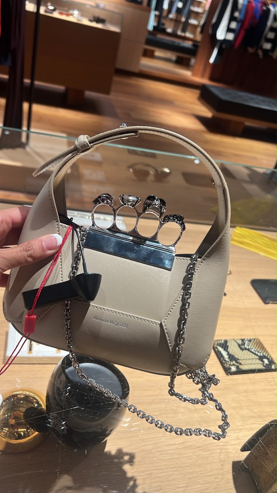 Four-Ring Mini Hobo Bag