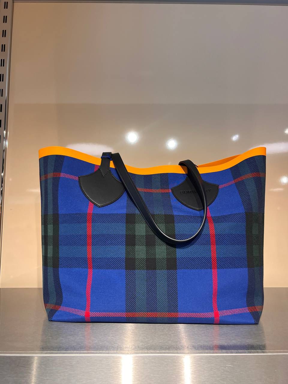 Reversible Check Tote Bag