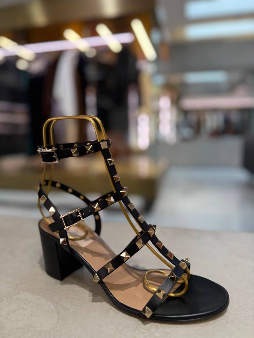 Rockstud Caged Sandal