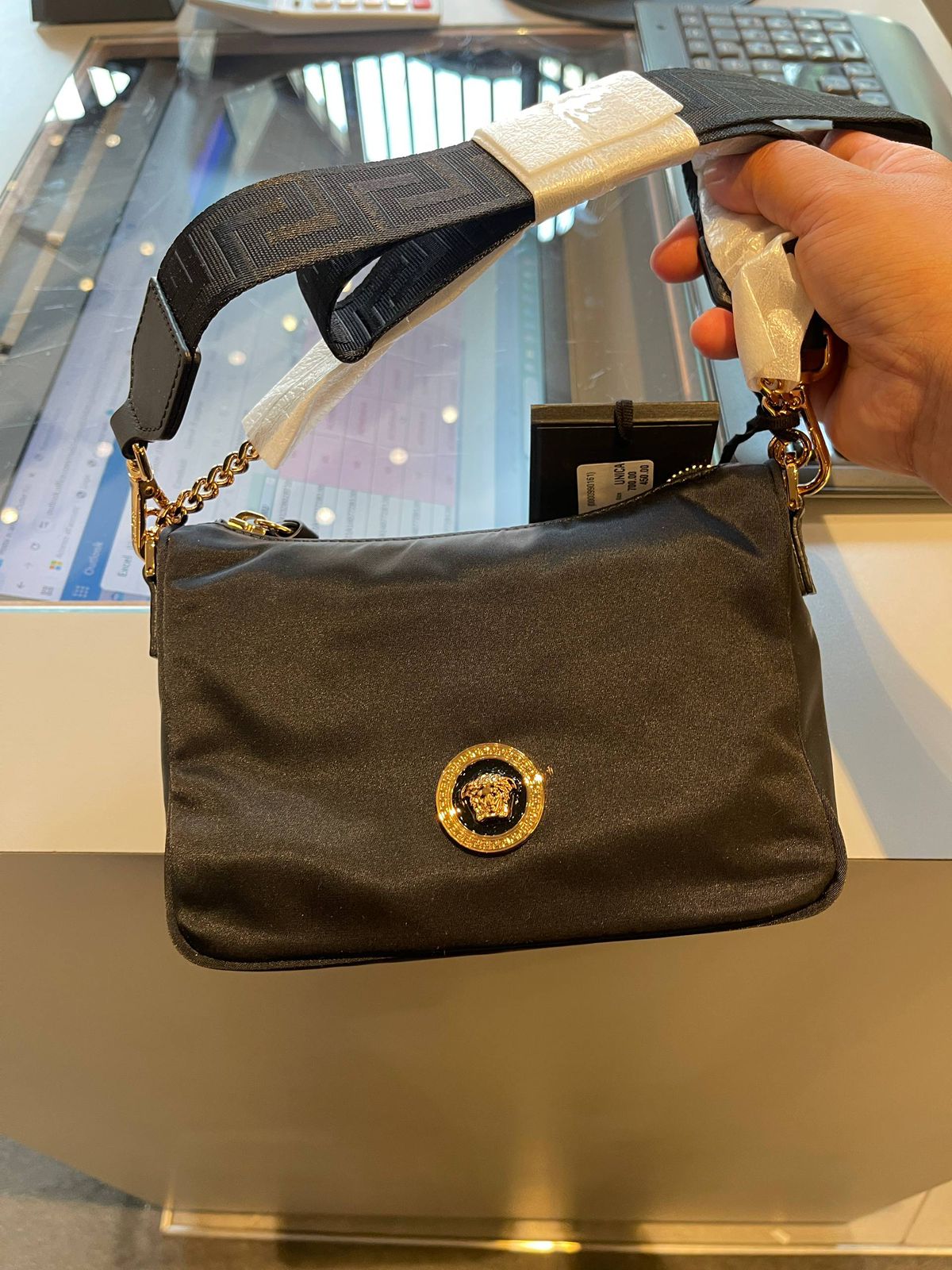 La Medusa Nylon Crossbody Bag