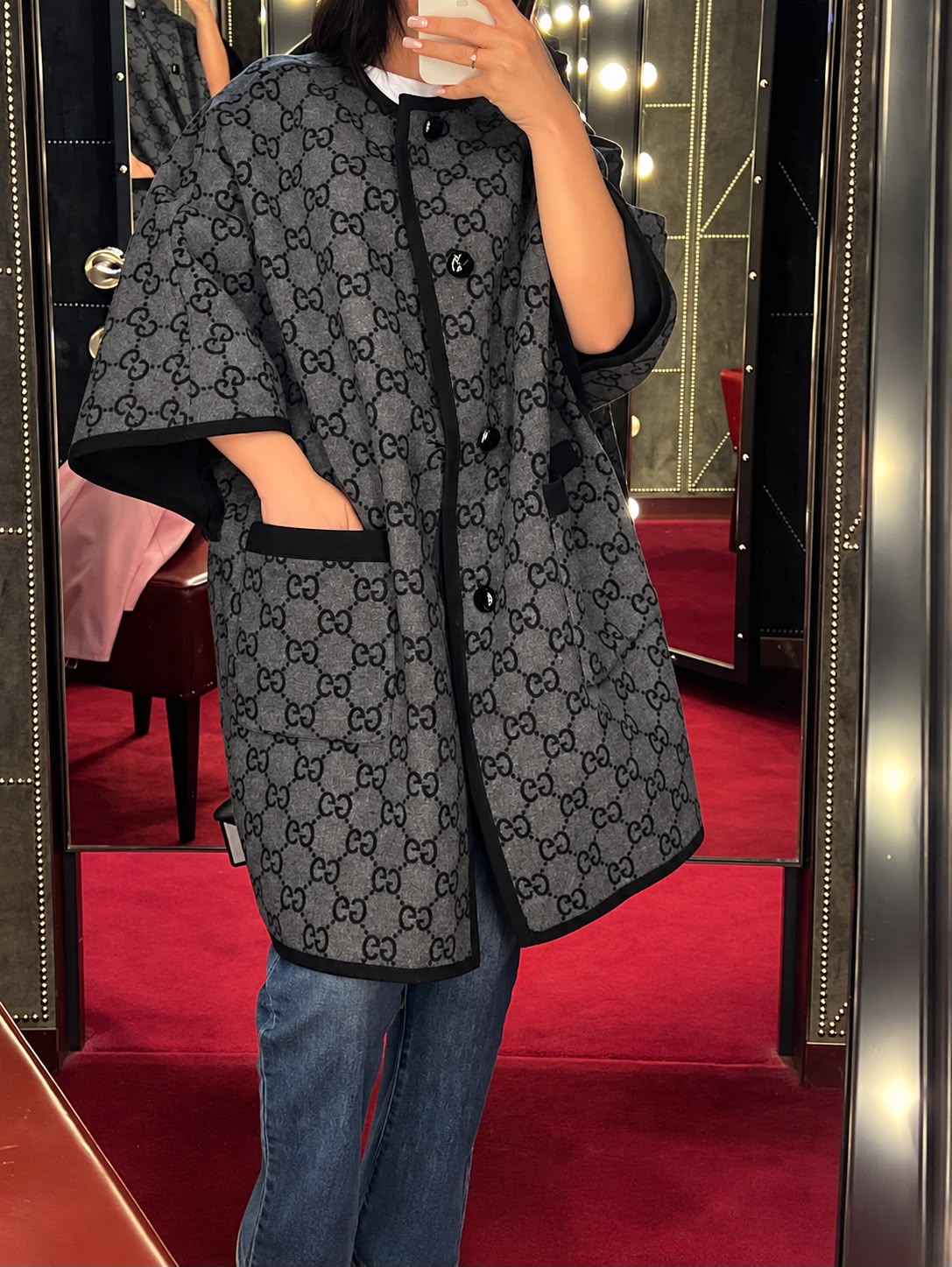 GG Wool Cape