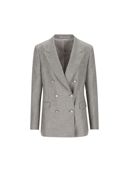 Giacca Doppiopetto in Lana Vergine e Cashmere