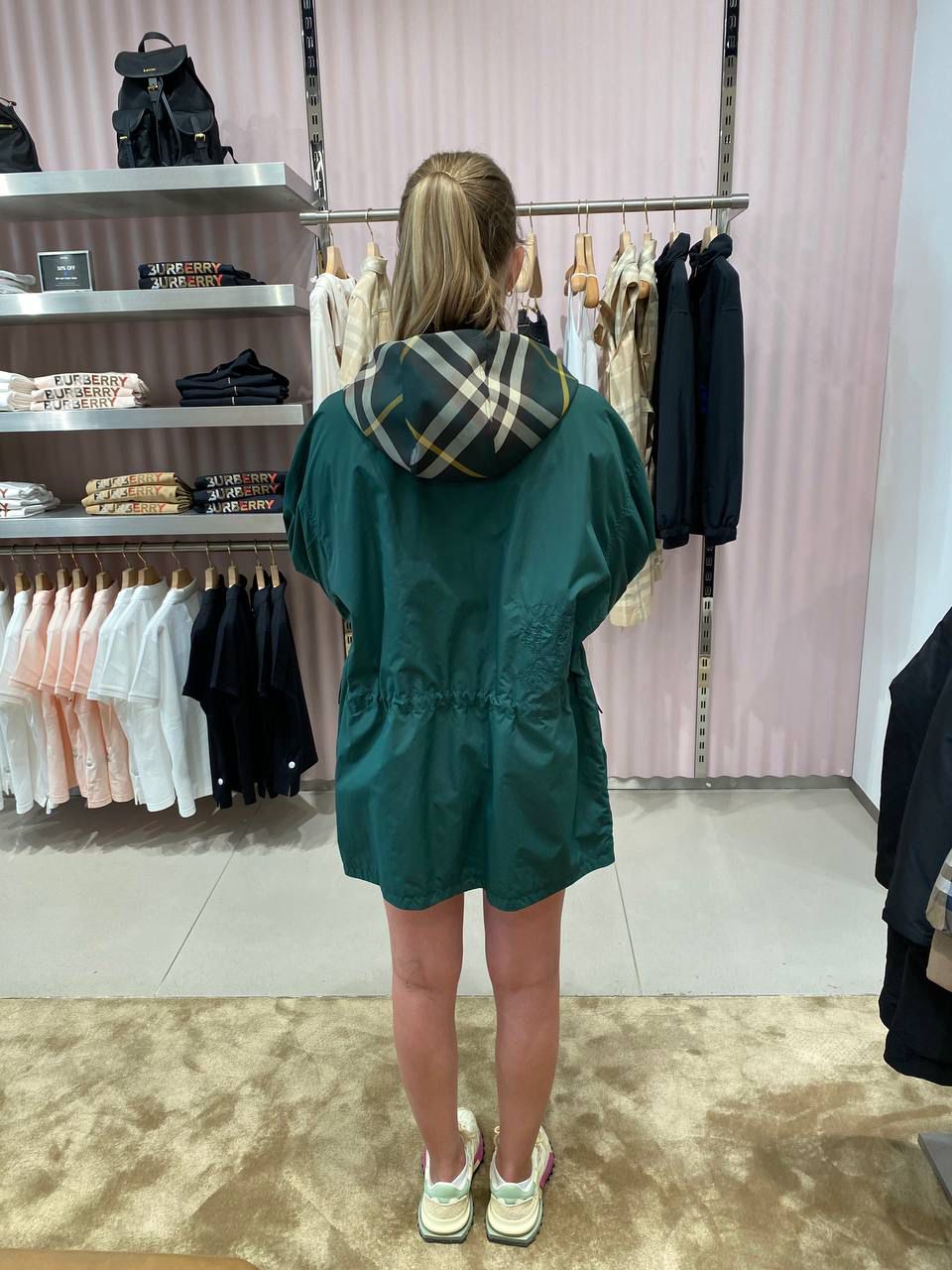 Vintage Check Hooded Parka