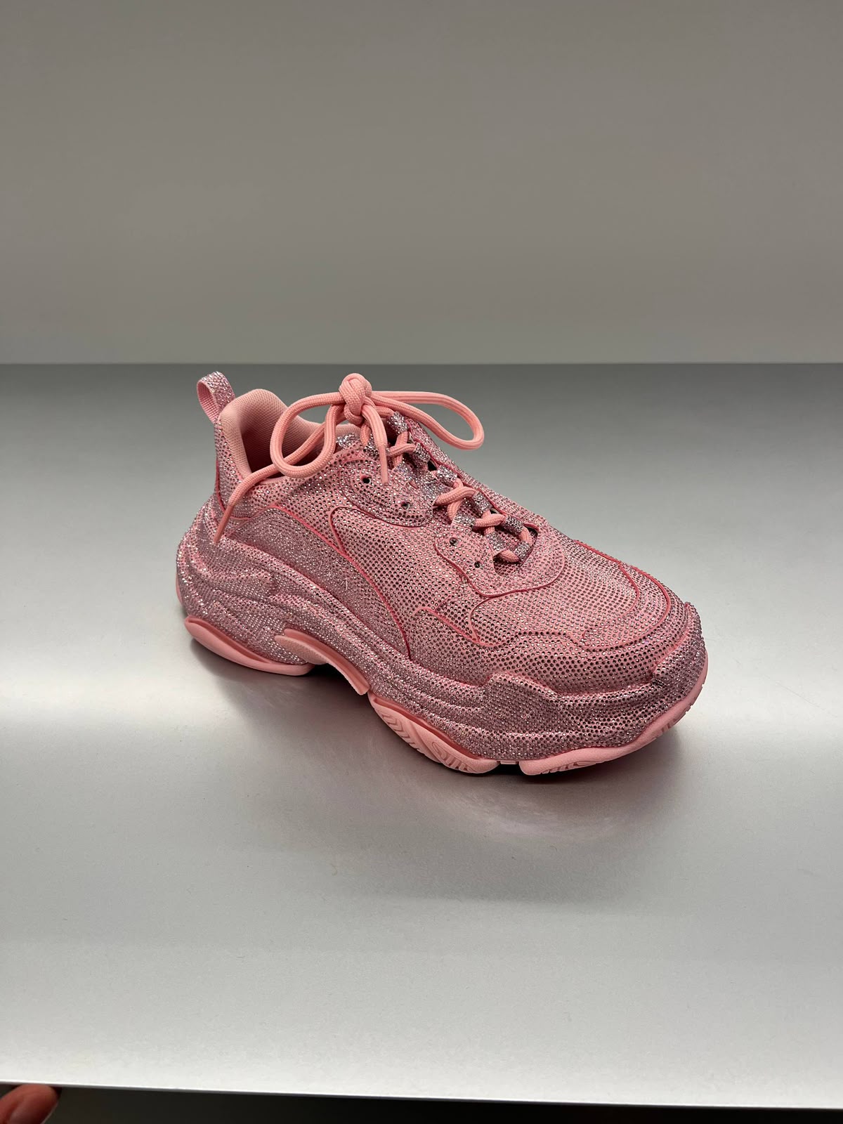Triple S Sneaker with Rhinestones